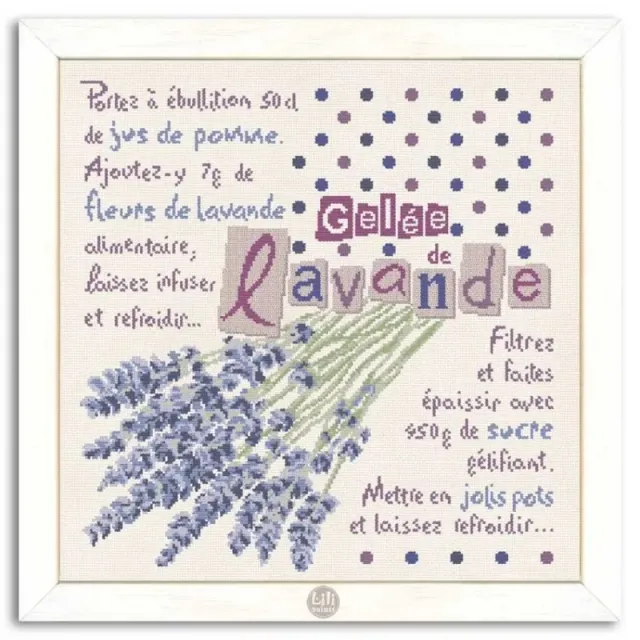 LiliPoints Lavender Jelly borduurpatroon 192x197 lavendel