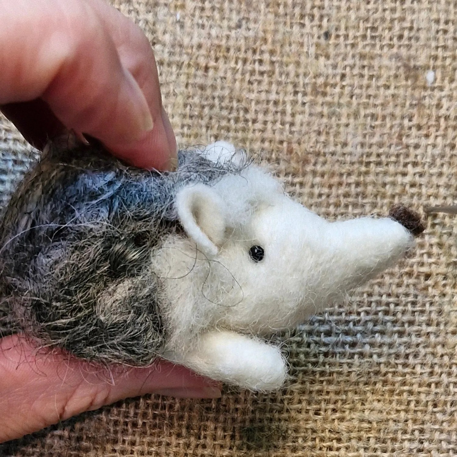 The Wool Family Bram de egel naaldviltpakket beginner