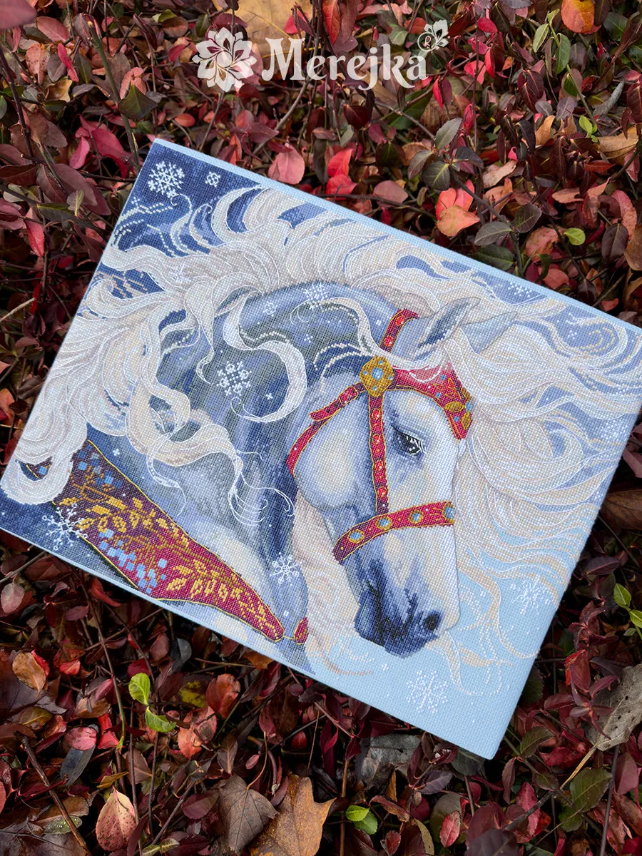 Merejka Blizzard borduurpakket winter 31x40 cm
