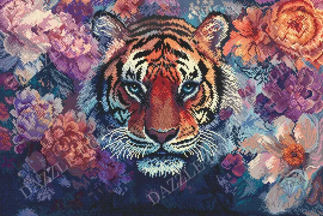 Dazzle Dots LT17 Eyes of the Wild diamond painting 50x76