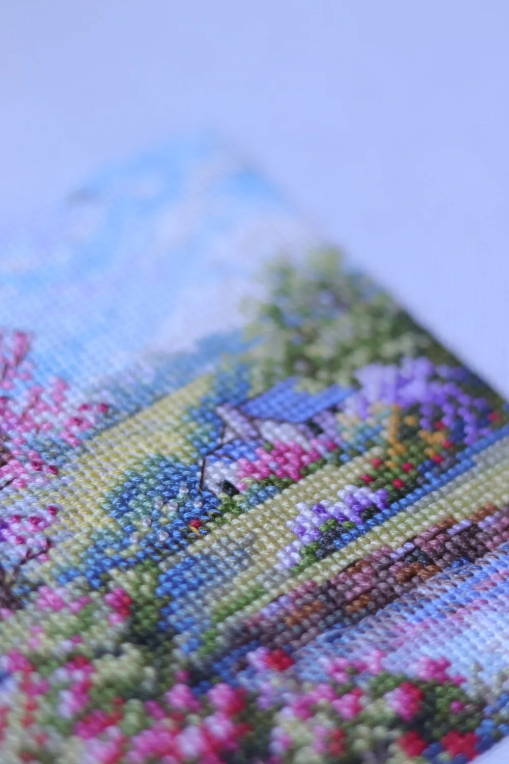 Merejka Spring borduurpakket 11,5x11,5 bloemen