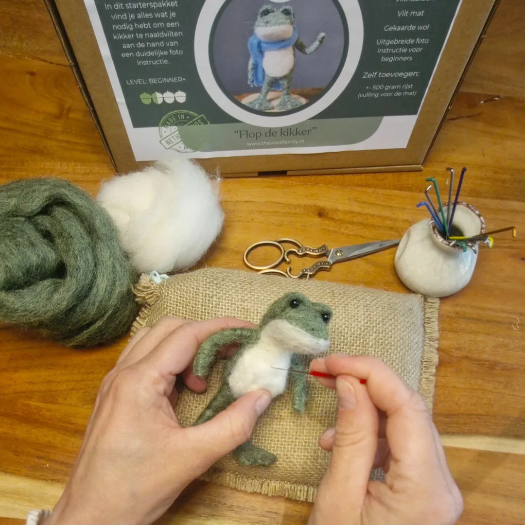 The Wool Family Flop de Kikker videotutorial beginner digitaal