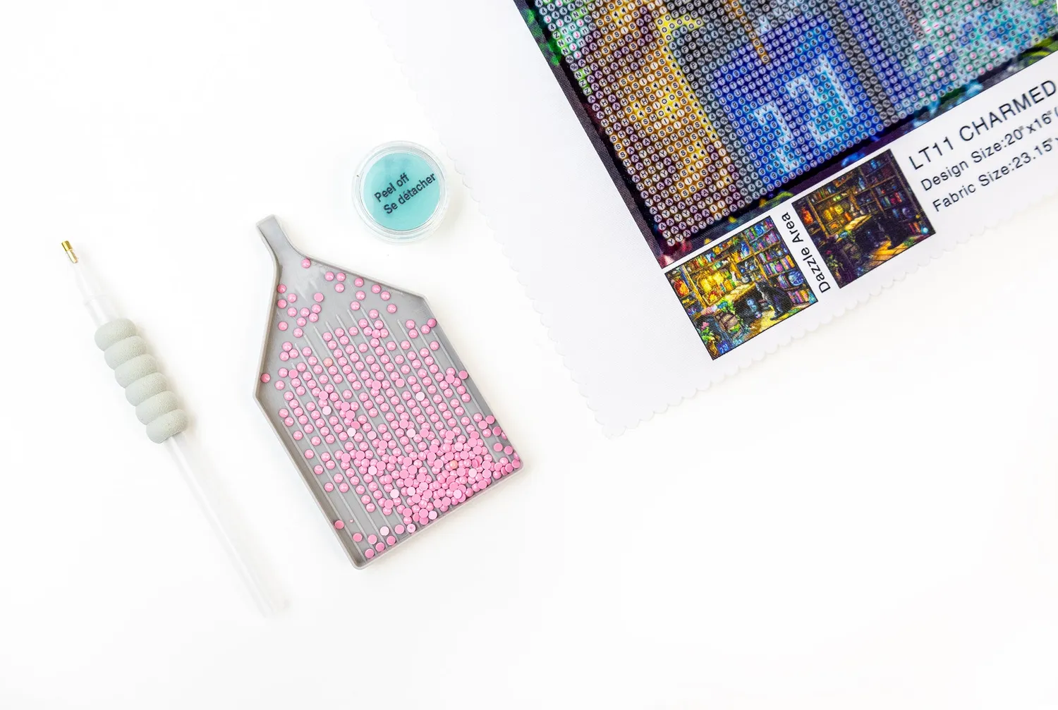 Leti Stitch Dazzle Dots LT11 Charmed Library diamond painting