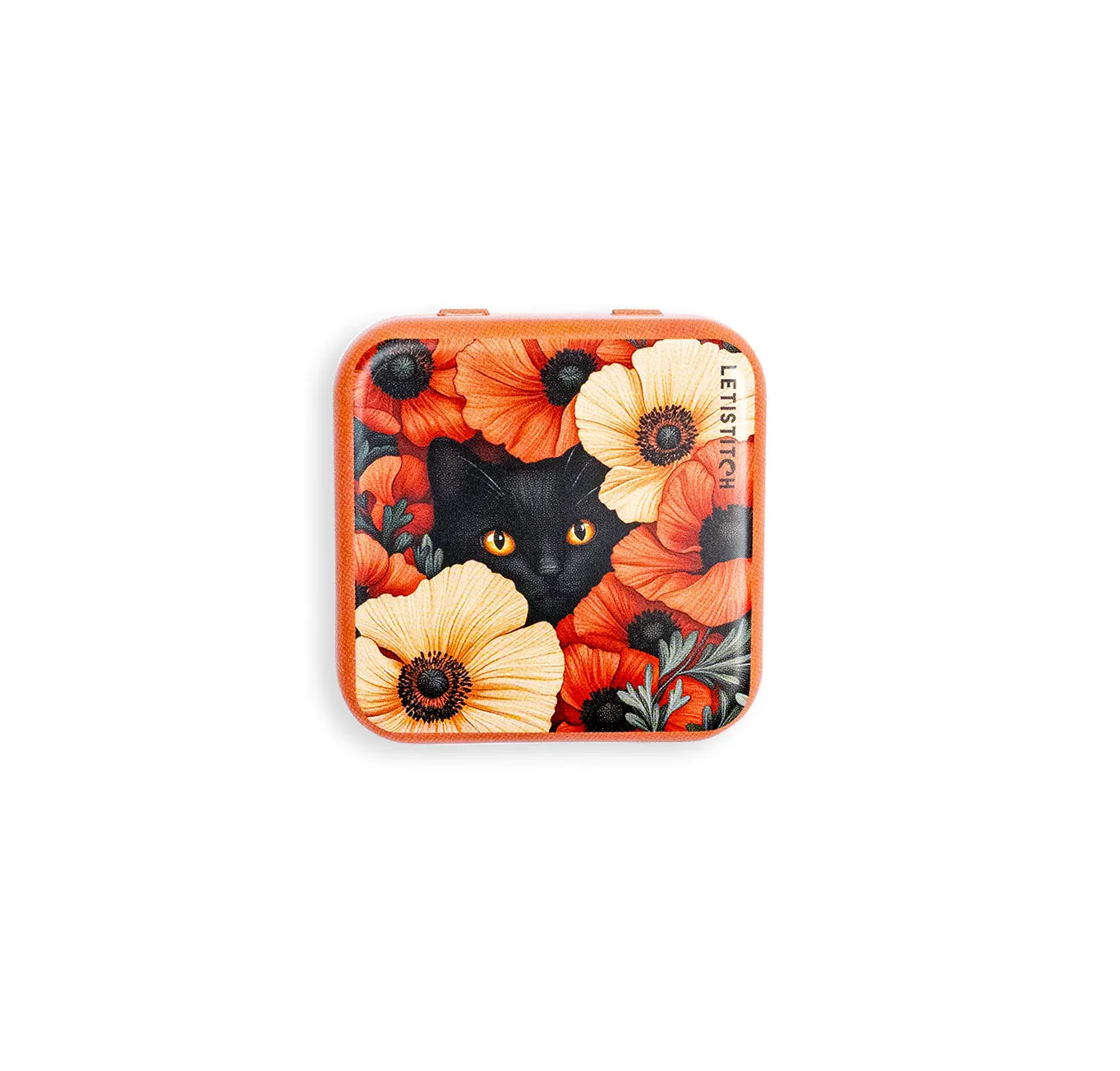 Leti Stitch 25640 Poppy Eyes naaldendoosje blik 5,5 cm