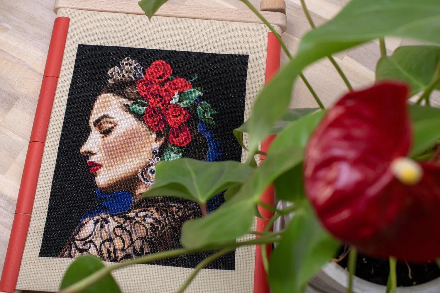 Leti Stitch L8029 Muse borduurpakket 25x20 cm portret