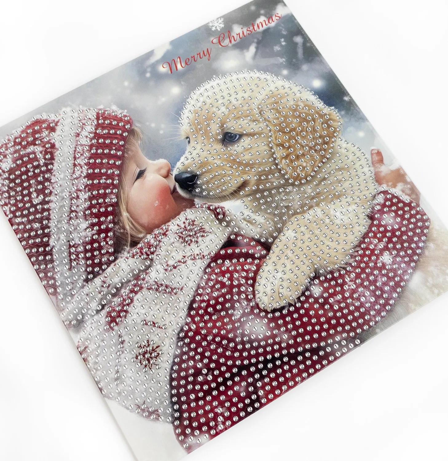 Leti Stitch Dazzle Dots 481-524 Puppy Love diamond painting kaart