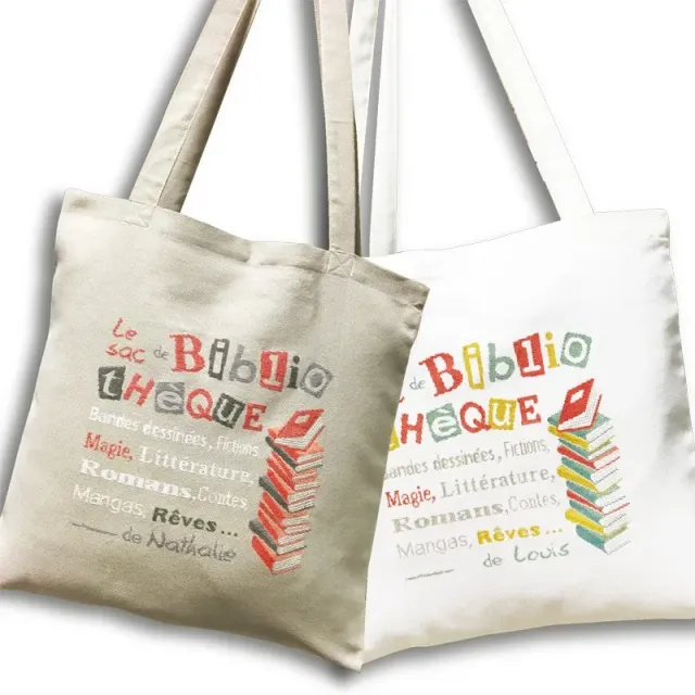 LiliPoints Bibliothèque Bag borduurpatroon tas