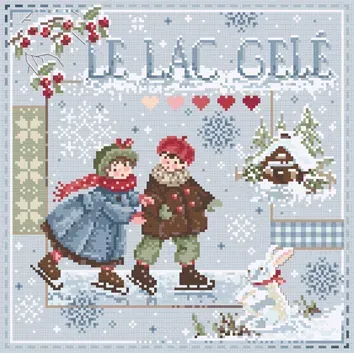Madame la Fée Mini Le Lac Gelé Kit 127 borduurpakket 2 stuks
