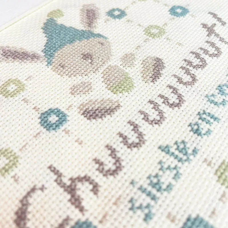 LiliPoints Babykamer deurbordje borduurpatroon 2 motieven