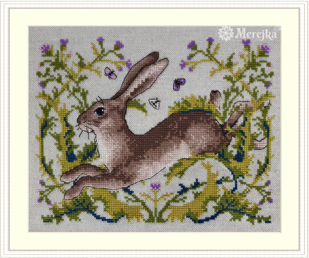 Merejka The Hare borduurpakket 20x16 haas