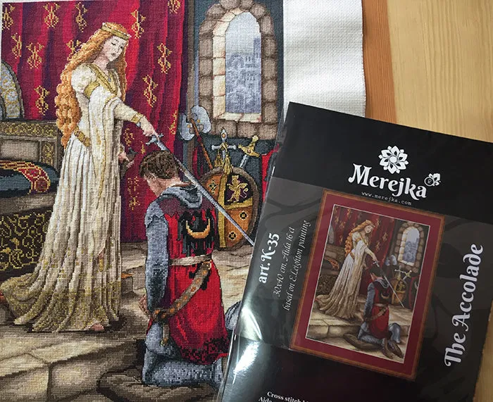 Merejka The Accolade borduurpakket 40x30 cm ecru