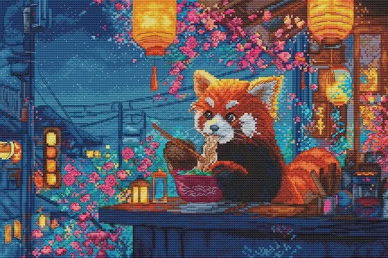 Leti Stitch LI 61-00 Twilight Feast borduurpakket 35x23 cm kaarslicht