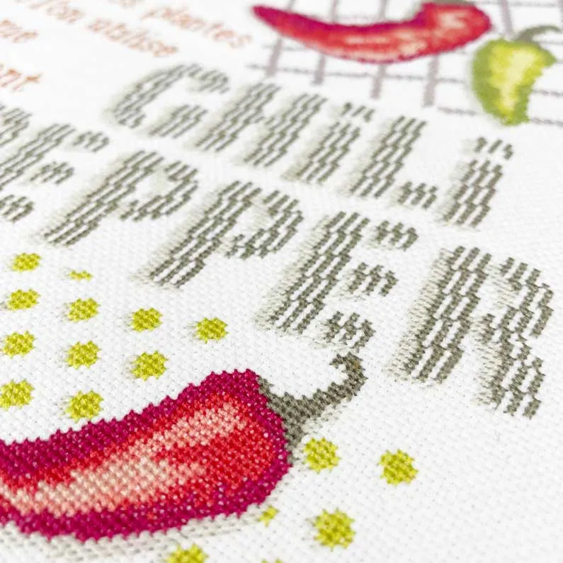 LiliPoints Hot Pepper borduurpatroon peper 200x195