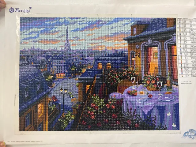 Merejka Paris Evening Deja Vu diamond painting 65x46